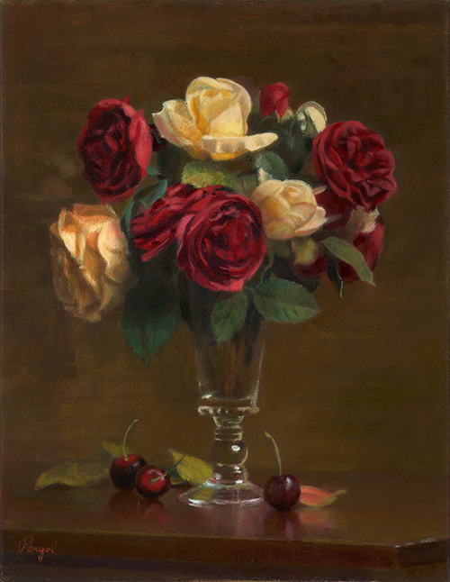 TP Bouquet Red and White Roses